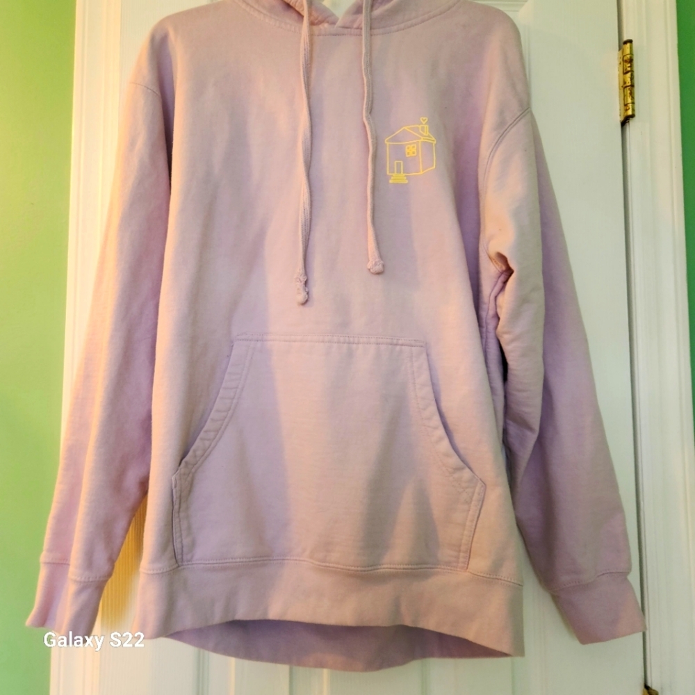 Purple Pullover Harry Styles Hoodie with Yellow Logo